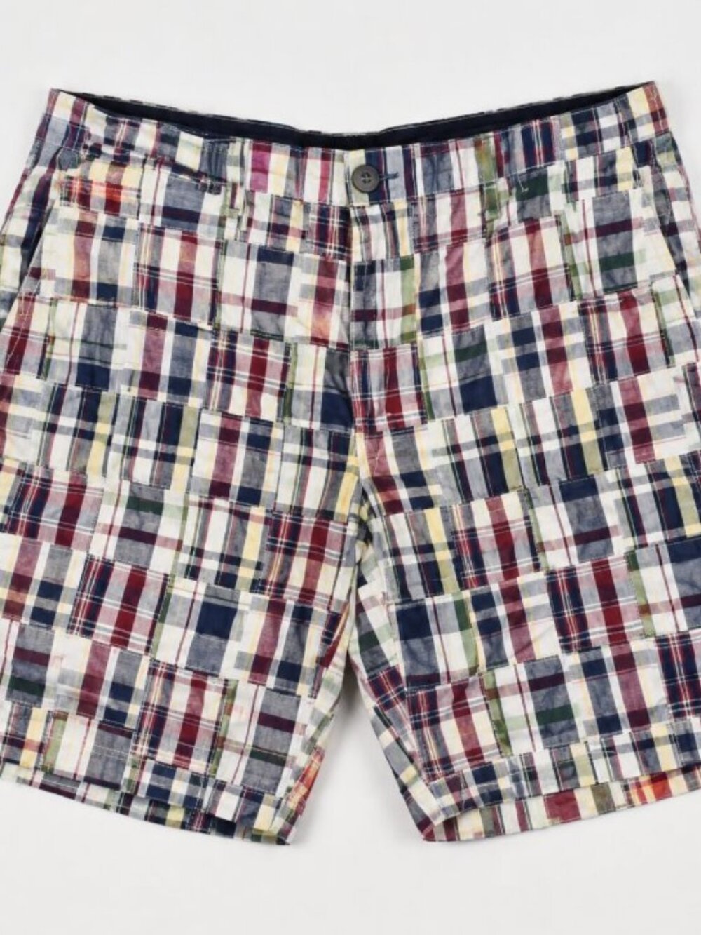Geoffrey Beene W42 Madras Plaid Reversible Shorts Preppy Classic VTG 90's Golf